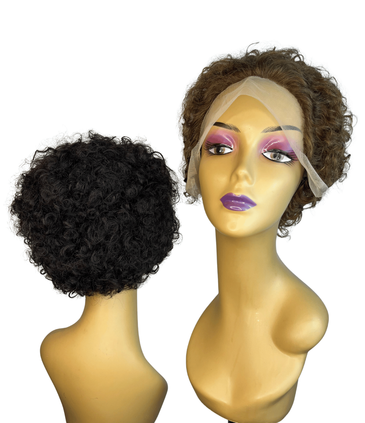 Pixie Curly Black (No Line) + Pixie Curly #4 (No Line ) (Free Miracle Mist Spray)